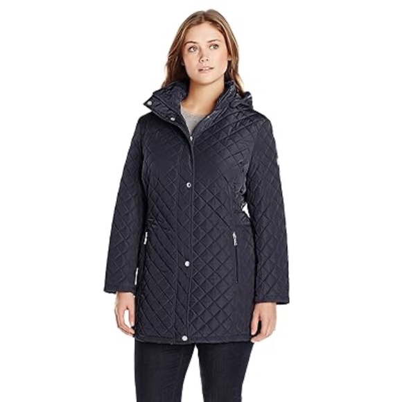 SOLD Calvin Klein Women's Mid-Weight Diamond Quilted Jacket | Size: XS | Black - Picture 5 of 5
